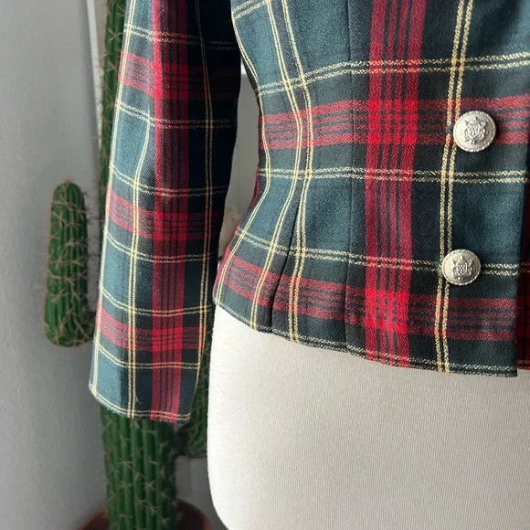 Vintage Plaid Blazer - Picture 9 of 11